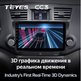 Штатная магнитола Teyes CC3 4/64 ГБ для Toyota Highlander (U40) 2007-2013 на Android 10.0