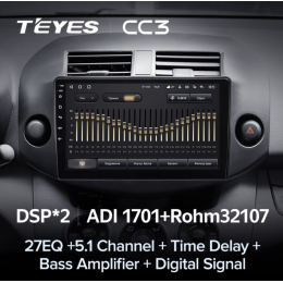 Штатная магнитола Teyes CC3 3/32 GB для Toyota RAV4 (XA30) 2006-2013 на Android 10.0