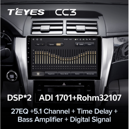Штатная магнитола Teyes CC3 4/64 ГБ для Toyota Camry V50 2011-2014 на Android 10.0
