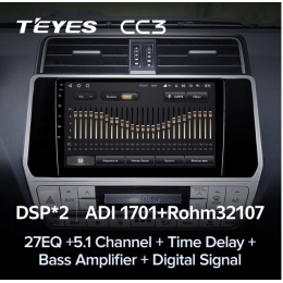 Штатная магнитола Teyes CC3 3/32 GB для Toyota Land Cruiser Prado 150 2017-2020 на Android 10.0