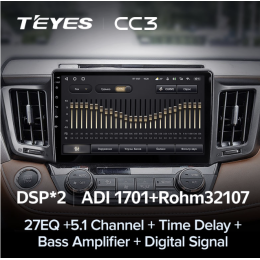 Штатная магнитола Teyes CC3 3/32 GB для Toyota RAV4 (CA40) 2013-2019 на Android 10.0