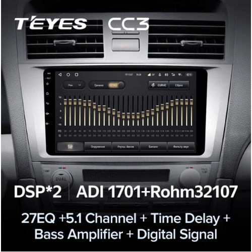 Штатная магнитола Teyes CC3 4/64 ГБ для Toyota Camry V40 2006-2011 на Android 10.0