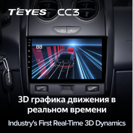 Штатная магнитола Teyes CC3 4/64 ГБ для Renault Duster 2015-2020 на Android 10.0