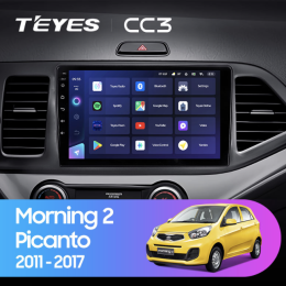 Штатная магнитола Teyes CC3 4/64 ГБ для Kia Picanto 2011-2016 на Android 10.0