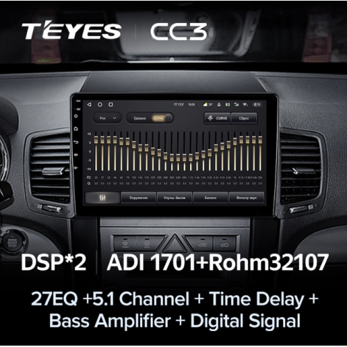 Штатная магнитола Teyes CC3 3/32 GB для Kia Sorento II 2009-2012 на Android 10.0