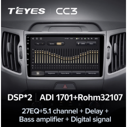 Штатная магнитола Teyes CC3 4/64 ГБ для KIA Sportage III 2010-2016 на Android 10.0