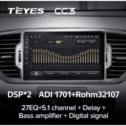 Штатная магнитола Teyes CC3 4/64 ГБ для KIA Sportage IV 2018-2022 на Android 10.0