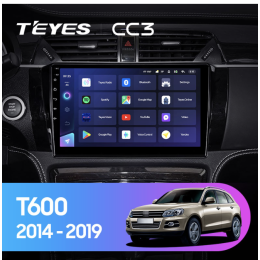 Штатная магнитола Teyes CC3 3/32 GB для Zotye T600 на Android 10.0