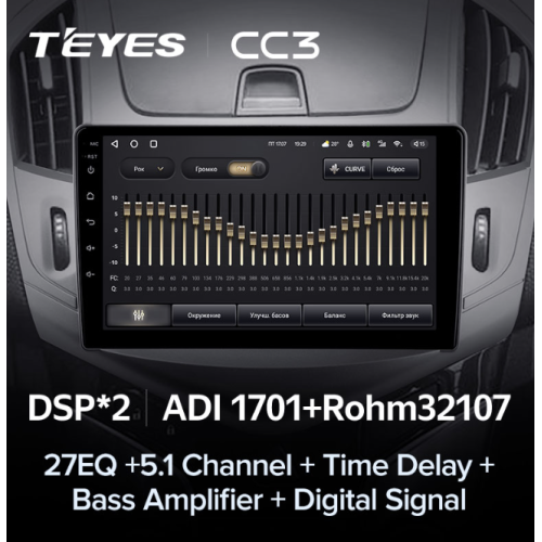 Штатная магнитола Teyes CC3 3/32 GB для Chevrolet Cruze I 2012-2015 на Android 10.0