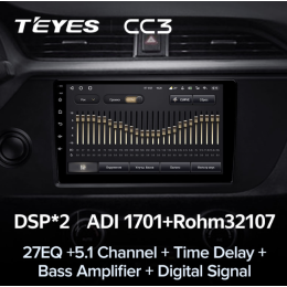 Штатная магнитола Teyes CC3 3/32 GB для KIA Rio IV 2020-2023 на Android 10.0