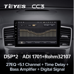 Штатная магнитола Teyes CC3 4/64 ГБ для Mercedes ML-class (W166) 2011-2015, GL-class (X166) 2012-2016 на Android 10.0