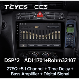 Штатная магнитола Teyes CC3 3/32 GB для Mercedes Benz C-class (W203) 2000-2004 на Android 10.0
