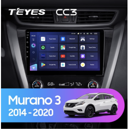 Штатная магнитола Teyes CC3 3/32 GB для Nissan Murano 2015-2022 на Android 10.0