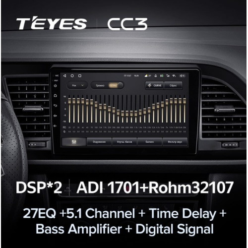Штатная магнитола Teyes CC3 3/32 GB для Seat Leon III 2012-2020 на Android 10.0