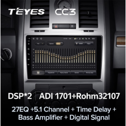 Штатная магнитола Teyes CC3 4/64 ГБ для Chrysler 300C I 2004-2011 на Android 10.0