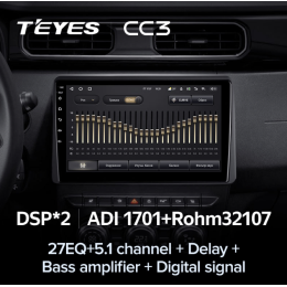 Штатная магнитола Teyes CC3 3/32 GB для Renault Duster 2020+ на Android 10.0