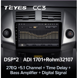 Штатная магнитола Teyes CC3 3/32 GB для Toyota RAV4 (XA30) 2006-2013 на Android 10.0