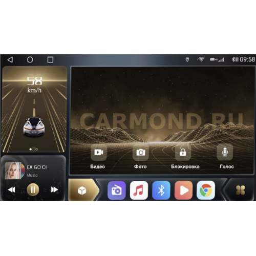 Штатная магнитола CarMedia OL-9107-K2 для Volkswagen TOUAREG 2011+ на Android 10.0