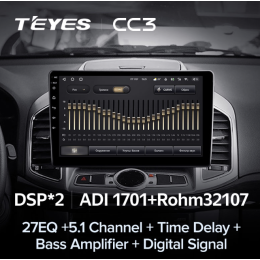Штатная магнитола Teyes CC3 6/128 ГБ для Chevrolet Captiva 2011-2015 на Android 10.0