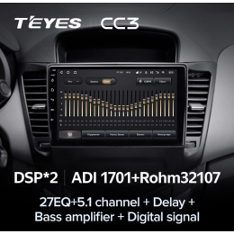 Штатная магнитола Teyes CC3 6/128 ГБ для Chevrolet Cruze I 2009-2012 на Android 10.0