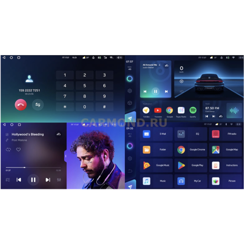 Штатная магнитола Teyes CC3 6/128 ГБ для Ford Kuga II 2013-2019 на Android 10.0