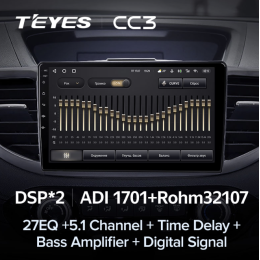 Штатная магнитола Teyes CC3 6/128 ГБ для Honda CR-V IV 2012-2016 на Android 10.0