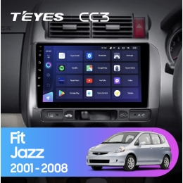 Штатная магнитола Teyes CC3 6/128 ГБ для Honda Fit, Jazz 2001 - 2007 на Android 10.0