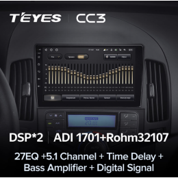 Штатная магнитола Teyes CC3 6/128 ГБ для Hyundai i30 2008-2011 на Android 10.0