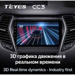 Штатная магнитола Teyes CC3 6/128 ГБ для Hyundai Santa Fe III 2012-2019 на Android 10.0