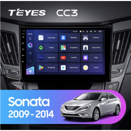 Штатная магнитола Teyes CC3 6/128 ГБ для Hyundai Sonata VI (YF) 2009-2014 на Android 10.0