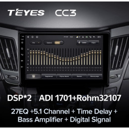 Штатная магнитола Teyes CC3 6/128 ГБ для Hyundai Sonata VI (YF) 2009-2014 на Android 10.0