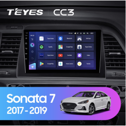 Штатная магнитола Teyes CC3 6/128 ГБ для Hyundai Sonata VII (LF) 2017-2019 на Android 10.0
