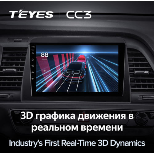 Штатная магнитола Teyes CC3 6/128 ГБ для Hyundai Sonata VII (LF) 2017-2019 на Android 10.0