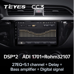 Штатная магнитола Teyes CC3 6/128 ГБ для KIA Rio IV 2017-2020 на Android 10.0
