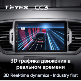 Штатная магнитола Teyes CC3 6/128 ГБ для KIA Sportage IV 2018-2022 на Android 10.0
