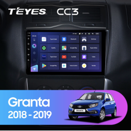 Штатная магнитола Teyes CC3 6/128 ГБ для LADA Granta Cross 2018-2025 на Android 10.0