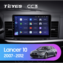 Штатная магнитола Teyes CC3 6/128 ГБ для Mitsubishi Lancer X 2007-2012 на Android 10.0