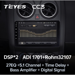 Штатная магнитола Teyes CC3 6/128 ГБ для Nissan Qashqai I 2007-2013 на Android 10.0