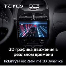 Штатная магнитола Teyes CC3 6/128 ГБ для Peugeot 206 1998-2012 на Android 10.0