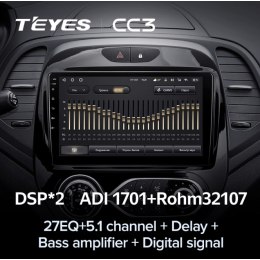 Автомагнитола Teyes CC3 6/128 ГБ для Renault Kaptur 2016-2020 кондиционер на Android 10.0