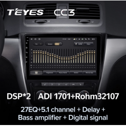 Штатная магнитола Teyes CC3 6/128 ГБ для Skoda Yeti 5L 2009-2014 на Android 10.0