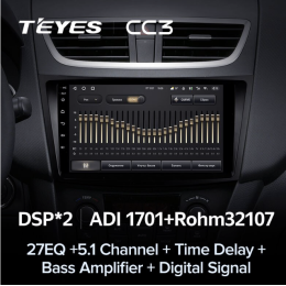 Штатная магнитола Teyes CC3 6/128 ГБ для Suzuki Swift IV 2011-2017 на Android 10.0