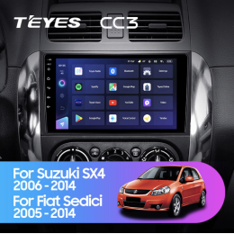 Штатная магнитола Teyes CC3 6/128 ГБ для Suzuki SX4 I 2006-2014 на Android 10.0