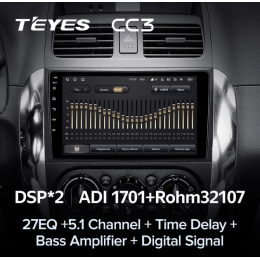 Штатная магнитола Teyes CC3 6/128 ГБ для Suzuki SX4 I 2006-2014 на Android 10.0