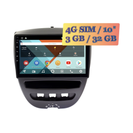 Wide Media KS1152QR-3/32 4G-SIM для Peugeot 107 2005 - 2012 Android 10.0