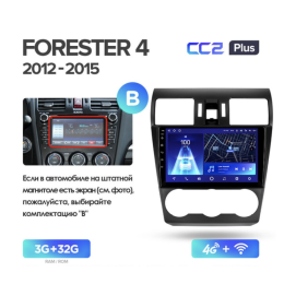 Автомагнитола Teyes CC2 Plus 3/32 ГБ для Subaru Forester IV 2013-2014, Impreza IV 2012-2017 на Android 10.0