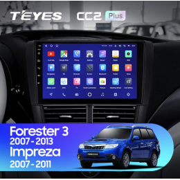 Головное устройство Teyes CC2 Plus 3/32 ГБ для Subaru Forester III, Impreza III 2007-2013 на Android 10.0