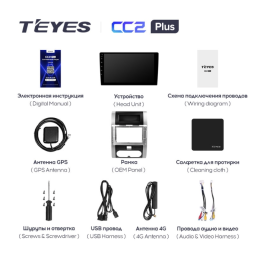 Штатная магнитола Teyes CC2 Plus 3/32 ГБ для Nissan X-Trail II (T31) 2007-2014 на Android 10.0