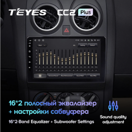 Штатная магнитола Teyes CC2 Plus 3/32 ГБ для Nissan Qashqai I 2007-2013 на Android 10.0