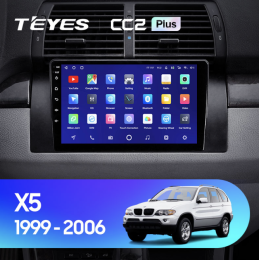 Штатная магнитола Teyes CC2 Plus 3/32 ГБ для BMW X5 E39 E53 1999-2006 на Android 10.0